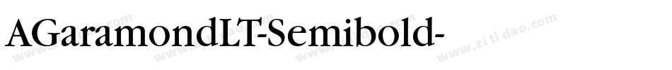 AGaramondLT-Semibold字体转换