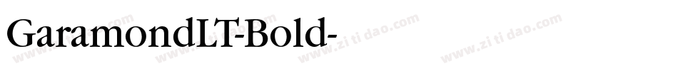 GaramondLT-Bold字体转换