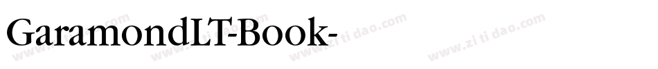 GaramondLT-Book字体转换