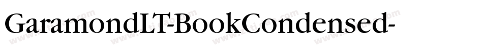 GaramondLT-BookCondensed字体转换