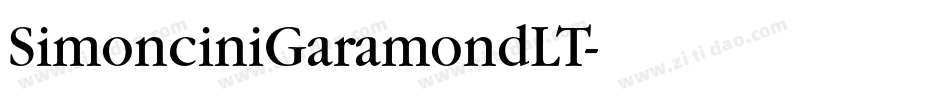 SimonciniGaramondLT字体转换