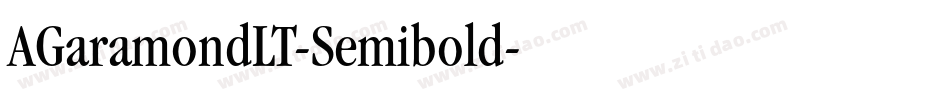 AGaramondLT-Semibold字体转换