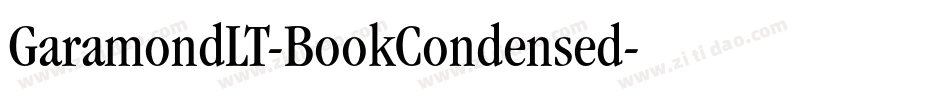 GaramondLT-BookCondensed字体转换