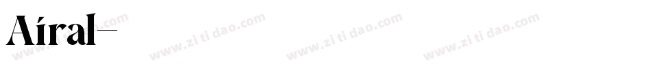 Airal字体转换