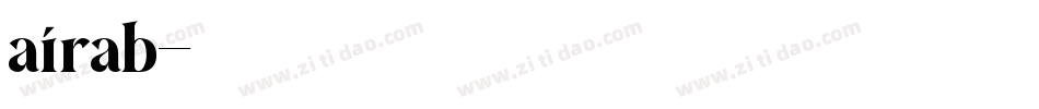 airab字体转换