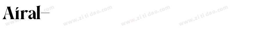 Airal字体转换