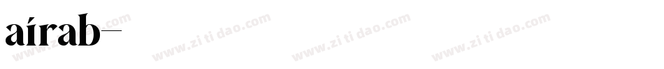 airab字体转换