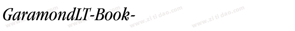 GaramondLT-Book字体转换