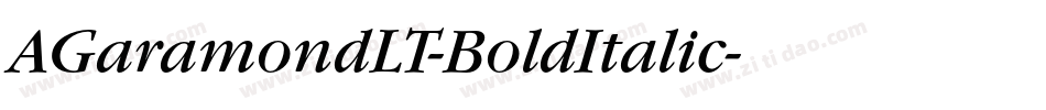 AGaramondLT-BoldItalic字体转换