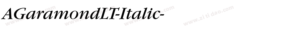 AGaramondLT-Italic字体转换