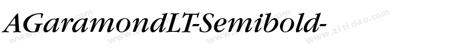 AGaramondLT-Semibold字体转换