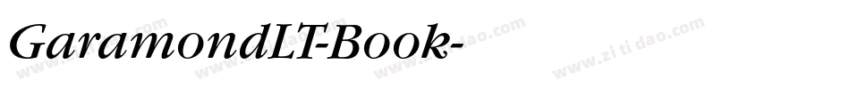 GaramondLT-Book字体转换