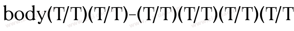 body字体字体转换