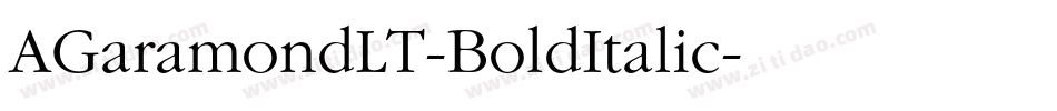 AGaramondLT-BoldItalic字体转换