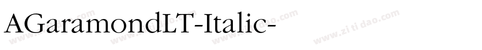 AGaramondLT-Italic字体转换