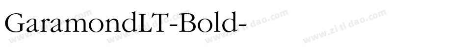 GaramondLT-Bold字体转换
