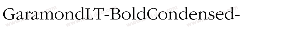 GaramondLT-BoldCondensed字体转换