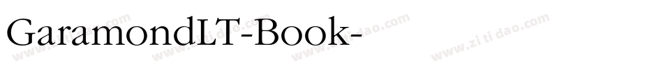 GaramondLT-Book字体转换