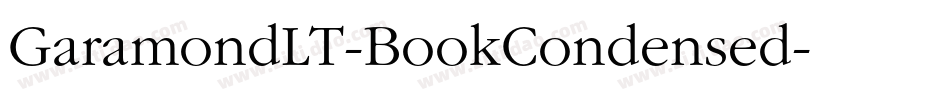 GaramondLT-BookCondensed字体转换