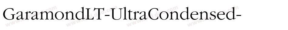 GaramondLT-UltraCondensed字体转换