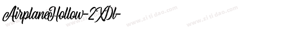 AirplaneHollow-2XDl字体转换