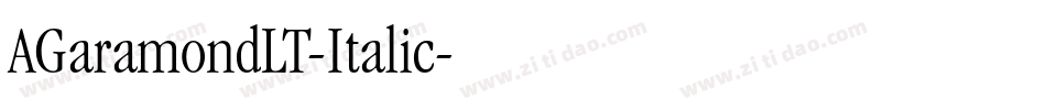 AGaramondLT-Italic字体转换