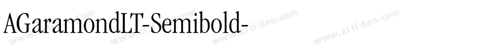 AGaramondLT-Semibold字体转换