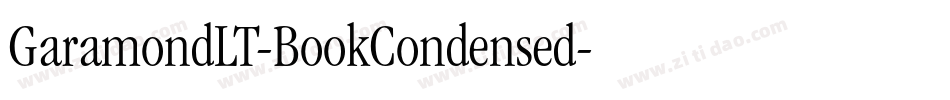 GaramondLT-BookCondensed字体转换