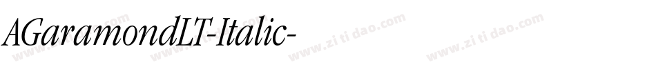 AGaramondLT-Italic字体转换