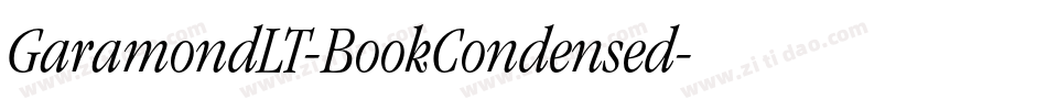 GaramondLT-BookCondensed字体转换