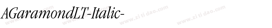 AGaramondLT-Italic字体转换