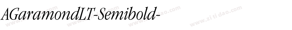 AGaramondLT-Semibold字体转换