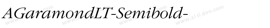 AGaramondLT-Semibold字体转换