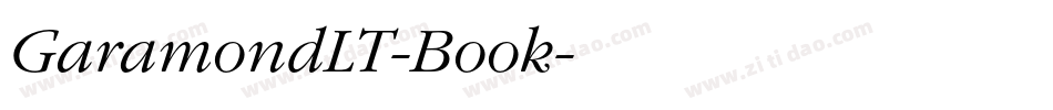 GaramondLT-Book字体转换