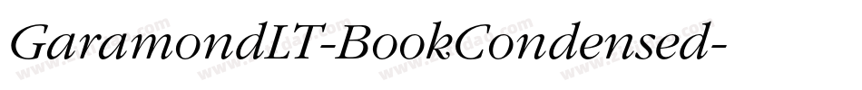 GaramondLT-BookCondensed字体转换