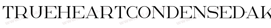 TrueheartCondensed-aKro字体转换