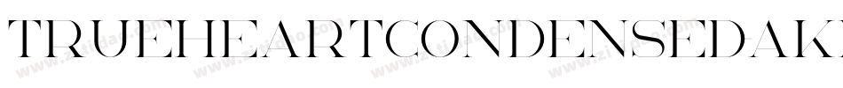 TrueheartCondensed-aKro字体转换