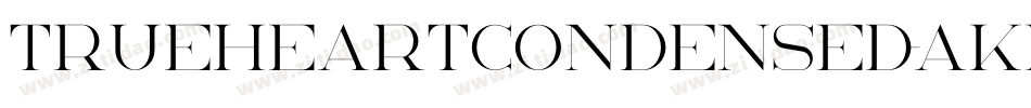TrueheartCondensed-aKro字体转换