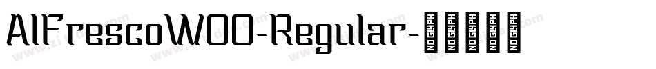 AlFrescoW00-Regular字体转换