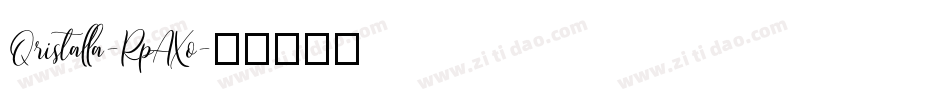 Qristalla-RpAXo字体转换