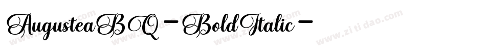 AugusteaBQ-BoldItalic字体转换