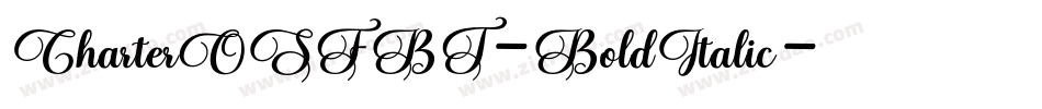 CharterOSFBT-BoldItalic字体转换