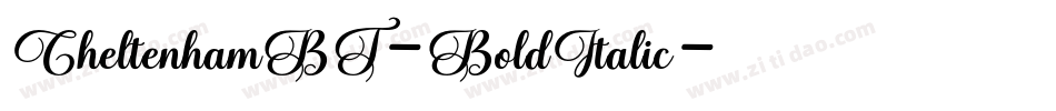 CheltenhamBT-BoldItalic字体转换