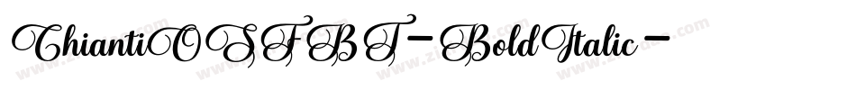 ChiantiOSFBT-BoldItalic字体转换