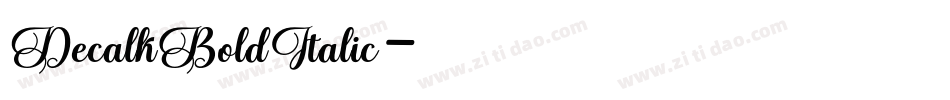 DecalkBoldItalic字体转换 DecalkBoldItalic字体转换