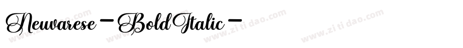 Neuvarese-BoldItalic字体转换