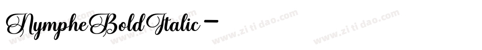 NympheBoldItalic字体转换