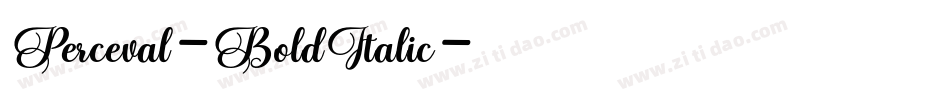 Perceval-BoldItalic字体转换