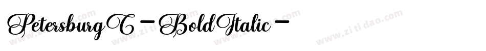 PetersburgC-BoldItalic字体转换