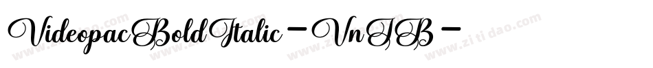VideopacBoldItalic-VnJB字体转换 VideopacBoldItalic-VnJB字体转换